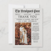 Unieke Newspapier Wedding Hartelijk dank (Voorkant)
