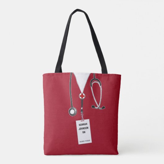 Unieke Nurse Purse Canvas tas (Achterkant)