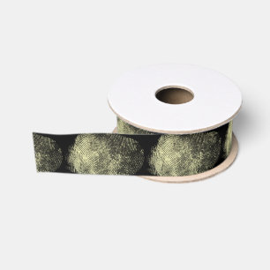 Unieke omgekeerde lus-vingerafdruk kunst grosgrain lint
