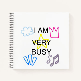 Unieke Ontwerpen Ik Ben Erg Busy Notitieboek
