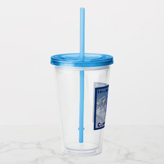 Unieke ontworpen 10e bergdivisie acryl drinkbeker (Rechts)