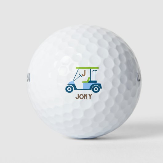 Unieke, op maat gemaakte beste Golfkartonmonogram  Golfballen (Voorkant)