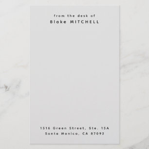 Unieke op maat gemaakte briefpapier Monogram brief