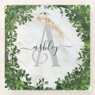 Unieke, op maat gemaakte Sleutelhanger met botanis Glazen Onderzetter