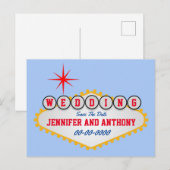 Unieke opslagdatum feestdagenkaart (Voorkant / Achterkant)