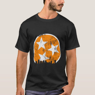 Unieke Oranje Witte Tennessee Staatsvlag Nashville T-shirt