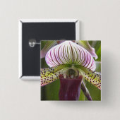 Unieke Orchid-Button Vierkante Button 5,1 Cm (Voorkant /achterkant)