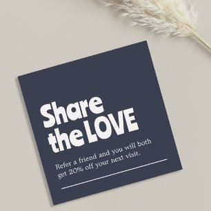 Unieke oude witte blauwe gedurfde salon aanbevelingskaartje