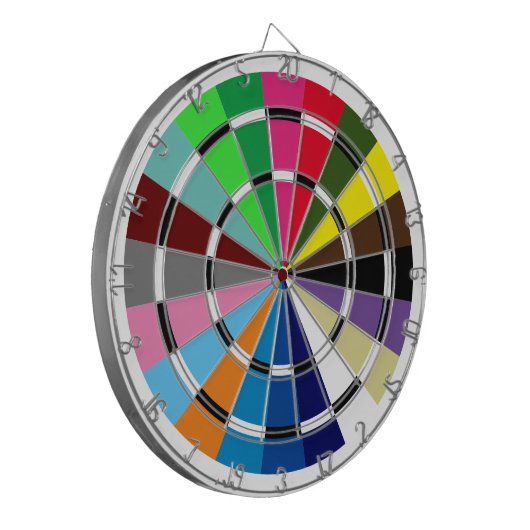 Unieke Paardenrennen Zadeldoek Kleuren Dartboard Dartbord (Voorkant Links)