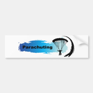 Unieke parachutie bumpersticker