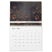 Unieke Paw Print dierenarts Kalender (Mar 2026)