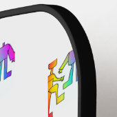 Unieke People Pickleball Paddle (Links Detail)