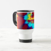 Unieke persoonlijke beugel reisbeker (Voorkant links)