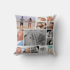 Unieke persoonlijke foto-sjabloon kussen
