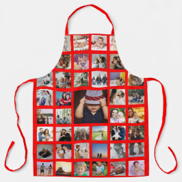 Unieke persoonlijke fotocollage schort