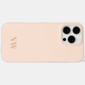 Unieke perziknaam initialen monogram Case-Mate iPhone case (Achterkant (horizontaal))