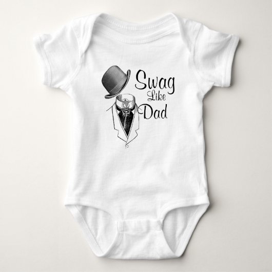 Unieke Pet/pak swag als Dad Creeper Romper (Voorkant)