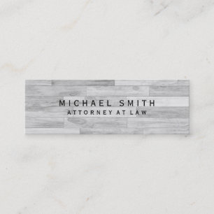 Unieke procureur bij wetsgrijs parquet-ontwerp mini visitekaartje