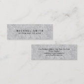 Unieke procureur bij wetsgrijs wandontwerp mini visitekaartje (Voorkant / Achterkant)