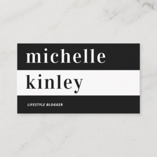 Unieke professionele trendtypografische netwerkfun visitekaartje