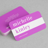 Unieke professionele trendtypografische netwerkfun visitekaartje