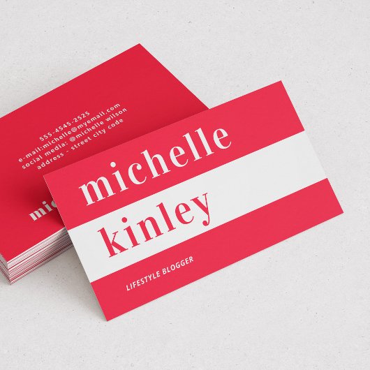 Unieke professionele trendtypografische netwerkfun visitekaartje