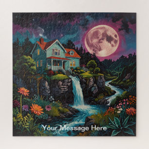 Unieke psychedelische & plezier gepersonaliseerd legpuzzel