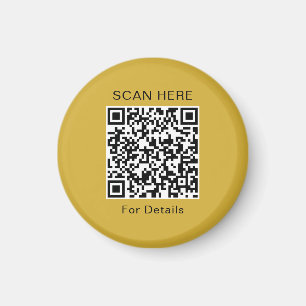 Unieke QR-code ontwerp cirkelmagneet Magneet