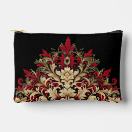Unieke Red Gold en Black Damask stijl Etui