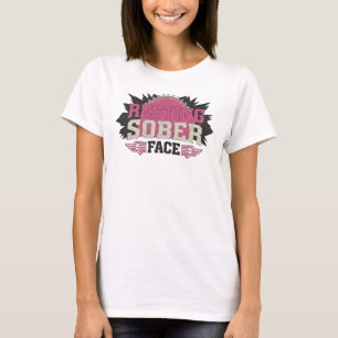 Unieke RESTING SOBER FACE Designer Grafiek T-shirt