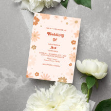 Unieke retro  70s bruiloft