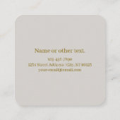 Unieke Retro geïnspireerde bewerkbare ontwerp Sjab Vierkante Visitekaartje (Achterkant)