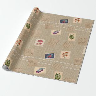 Unieke  Retro stempels Cadeaupapier