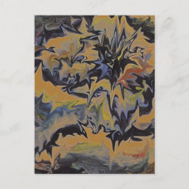 Unieke  retro stijl Briefkaart van een Vocano