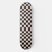 Unieke Retro Y2K Checker Design Skateboard (Voorkant)