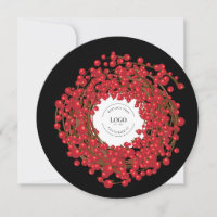 Unieke rode bessen krans Uw Logo gaat hier Hol