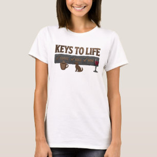Unieke Rode COFFIE DAN WIJN Trendy T-shirt