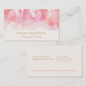 Unieke Roze Abstract Bokeh Spa Beauty Salon Visitekaartje (Voorkant / Achterkant)