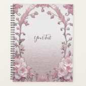 Unieke Roze Bloemen Wedding Planner (Voorkant)