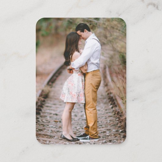 Unieke RSVP- en Details Kaart voor bruiloft QR-cod (Achterkant)