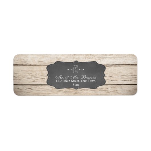 Unieke Rustieke Houten Pot Huwelijk/Bruidsmeisjes  Etiket (Voorkant)