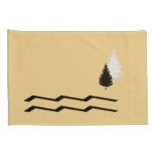 Unieke Rustige Kussensloop-/rivierreeks Kussensloop (Achterkant-Rechts)