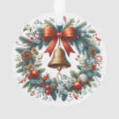 Unieke Santa bergbeklimming Ornament (achterkant)