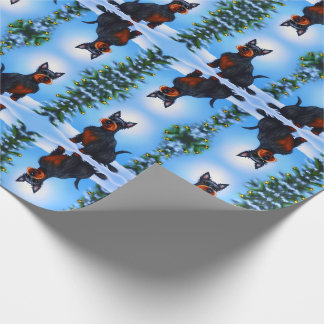 Unieke Schattige Feestelijke Hond Schotse Terrier Cadeaupapier