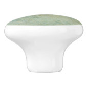 Unieke schilderachtig gestructureerde look lichtgr keramische knop (Zijkant)