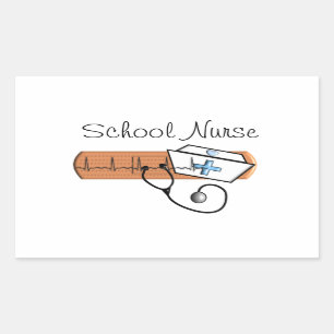 Unieke schoolzusters rechthoekige sticker