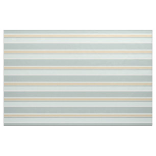 Unieke Seafoam Green White Tan Stripe Art Stof