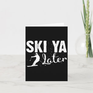Unieke ski kunst voor mannen vrouwen Kinder skiër Kaart