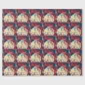 Unieke snowflake-decorrecties cadeaupapier (Vlak)