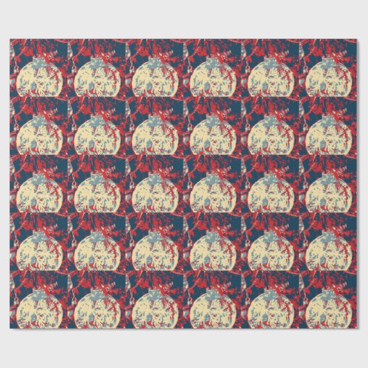 Unieke snowflake-decorrecties cadeaupapier (Vlak)